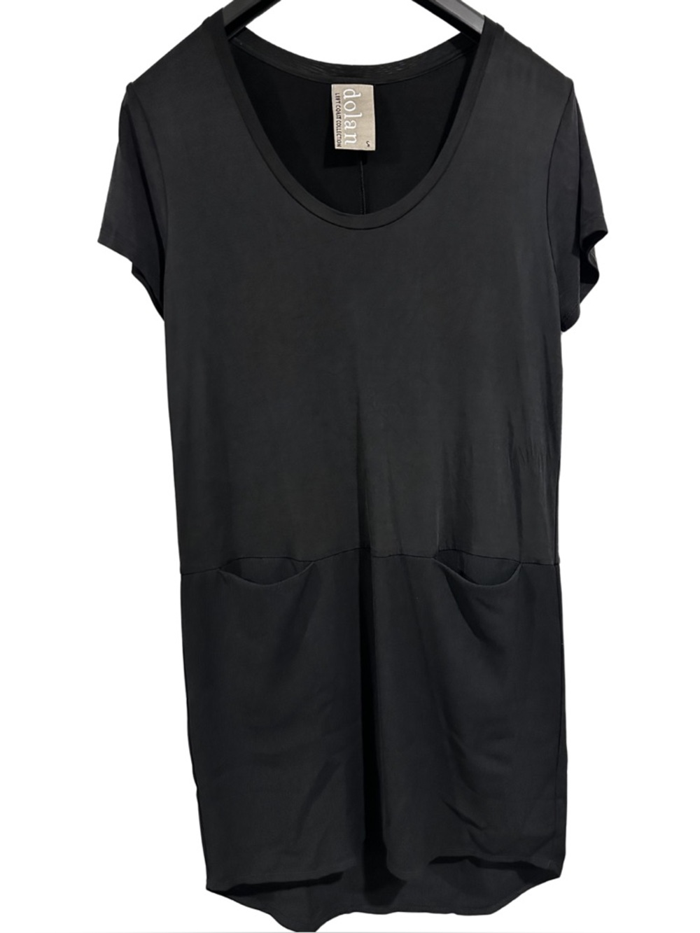 ANTHROPOLOGIE Dolan Left Coast Collection Loren Shift Tunic Tee Dress Black S